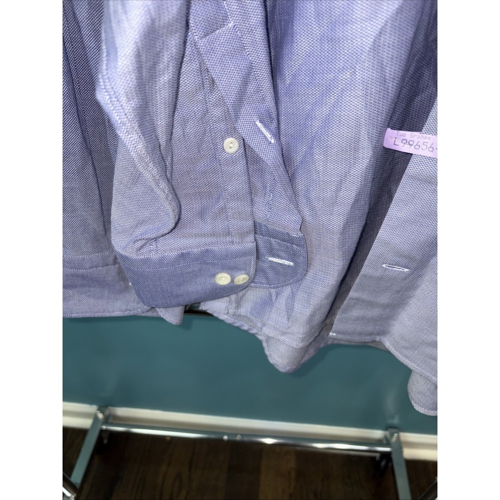 Eton Dress Shirt Long Sleeve Slim Medium 39 15.5 Blue Chambray Lot Of 2 Preppy - Picture 5 of 10